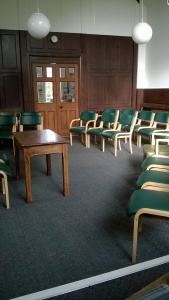 Meeting Room at Epping Quaker Meeting arranged for North East Thames Area Meeting
